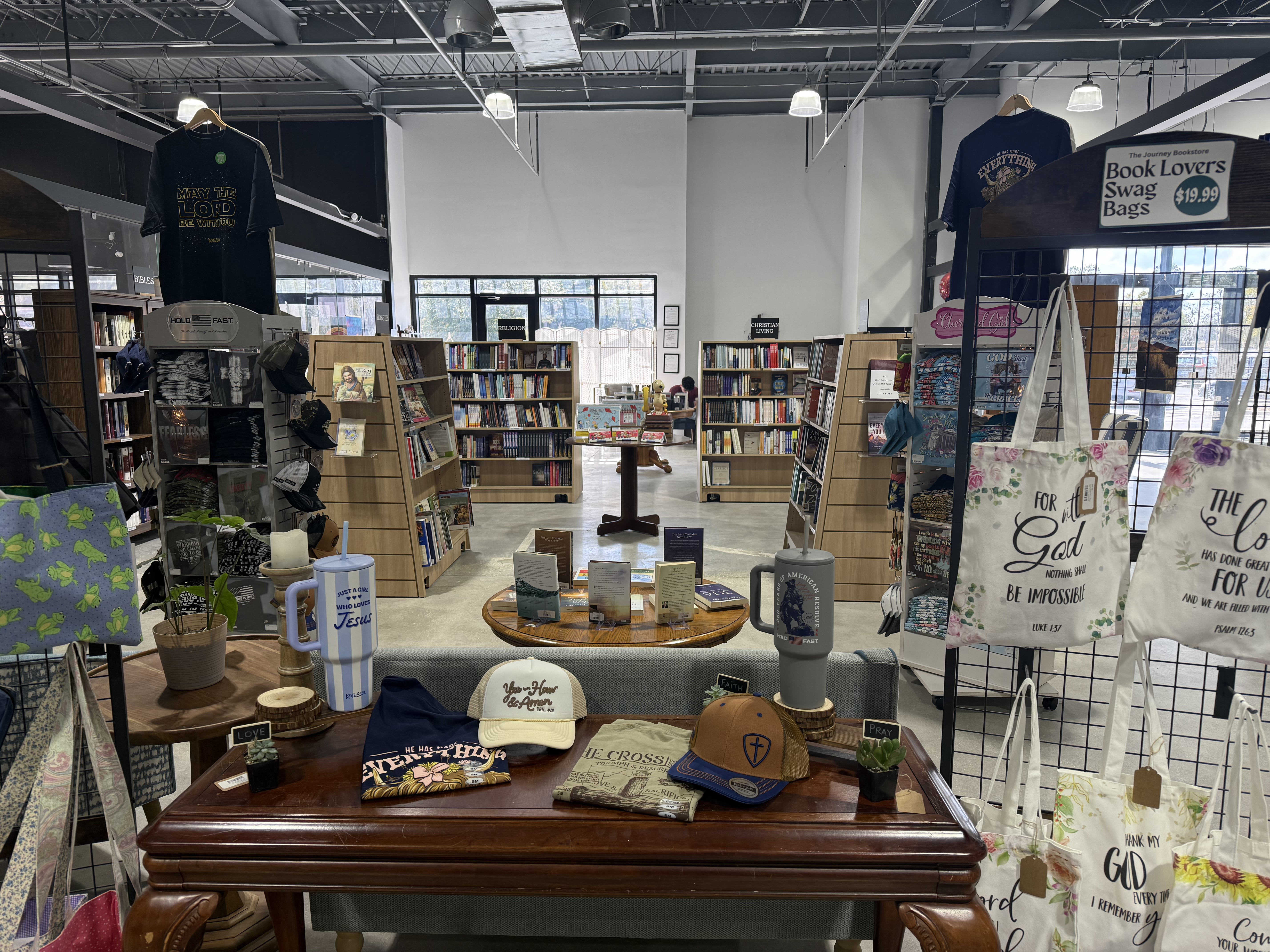 Inside The Journey Bookstore at The Paddock Market.