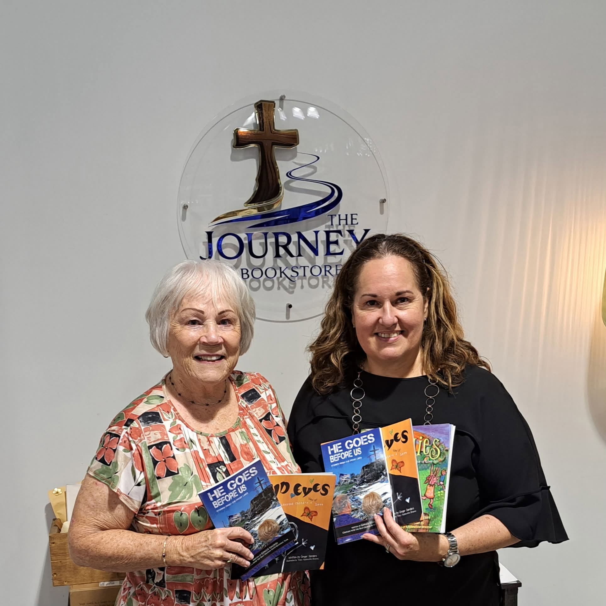 Welcoming local author Ginger Sanders to The Journey Bookstore.